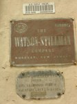 RR 226 Watson Stillman Wheel press, e